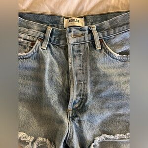 Agolde parker denim shorts